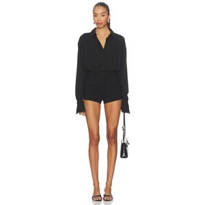 ALL THE WAYS Clarissa Romper in Black